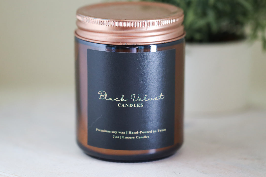 7 oz Amber Jar Candles