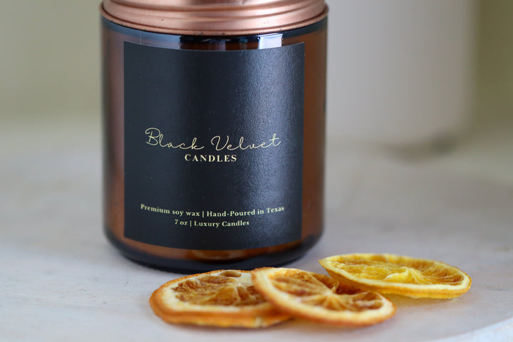 7 oz Amber Jar Candles